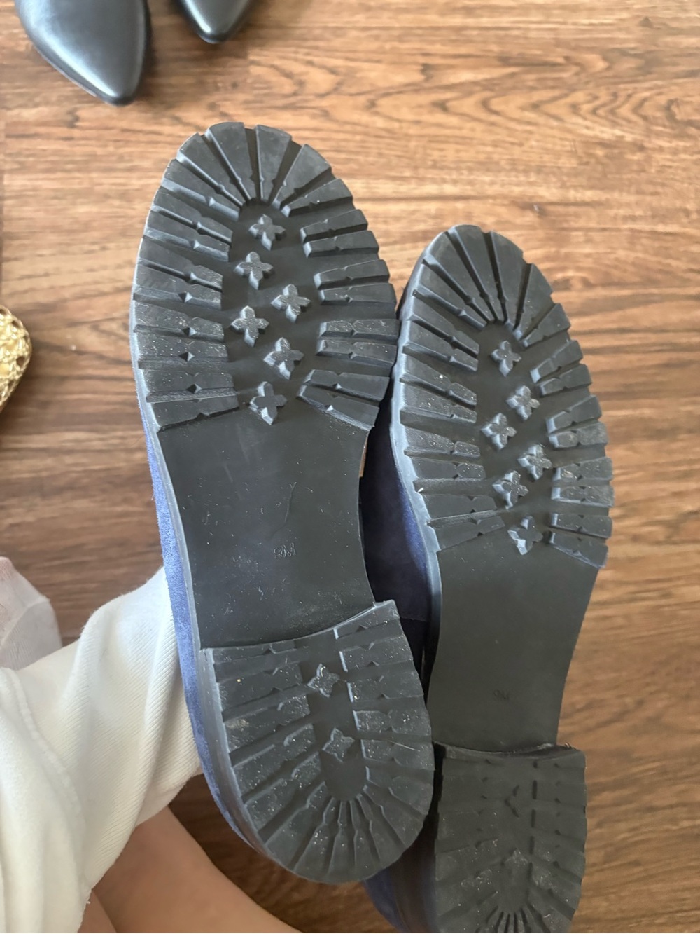 Talbots Women's size 9 Blue Suede Tassel Bit Loafers - Picture 4 of 4